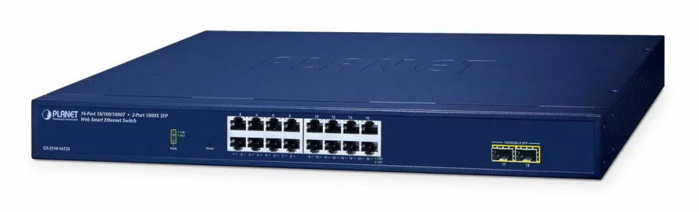 Switch Planet NET SWITCH 16PORT 1000M SFP/GS-2210-16T2S PLANET