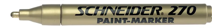 Schneider Marker cu vopsea  Schneider Maxx 270, varf rotund 1-3mm - auriu