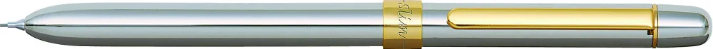 Penac Pix multifunctional de lux PENAC Slim, in cutie cadou, corp argintiu - accesorii aurii