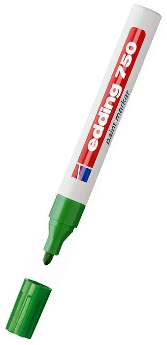 Edding Paint marker Edding 750, varf rotund, 2 - 4 mm, verde - Pret/buc