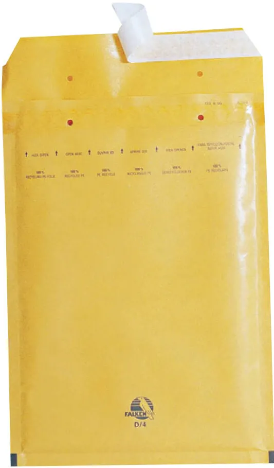 Generic Plic cu protectie, 150 x 210 mm (interior), alb, banda silicon, 90 g/mp, 100 bucati/cutie