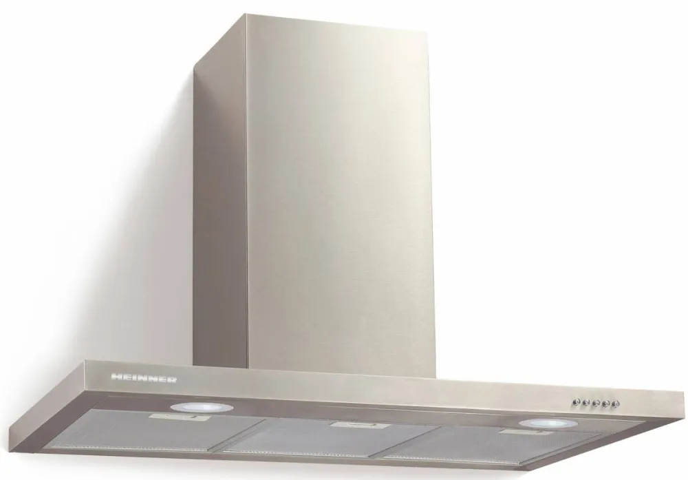 HEINNER Hota decorativa HDCH-690TSS, Putere de absorbtie 590 m3/h, 1 motor, Iluminare LED, 3 trepte de viteza, 90 cm, Inox
