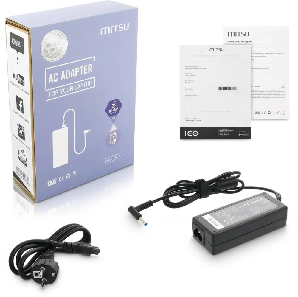 Alimentator Laptop MITSU mitsu notebook charger/charger ZM/HP195333P 19,5v 3,33a (4,5x3,0 pin) - hp