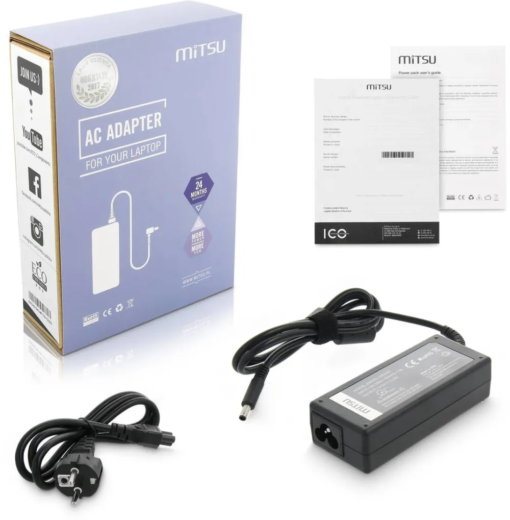 Alimentator Laptop MITSU 19.5v 3.34a (4.5x3.0 pin) - dell