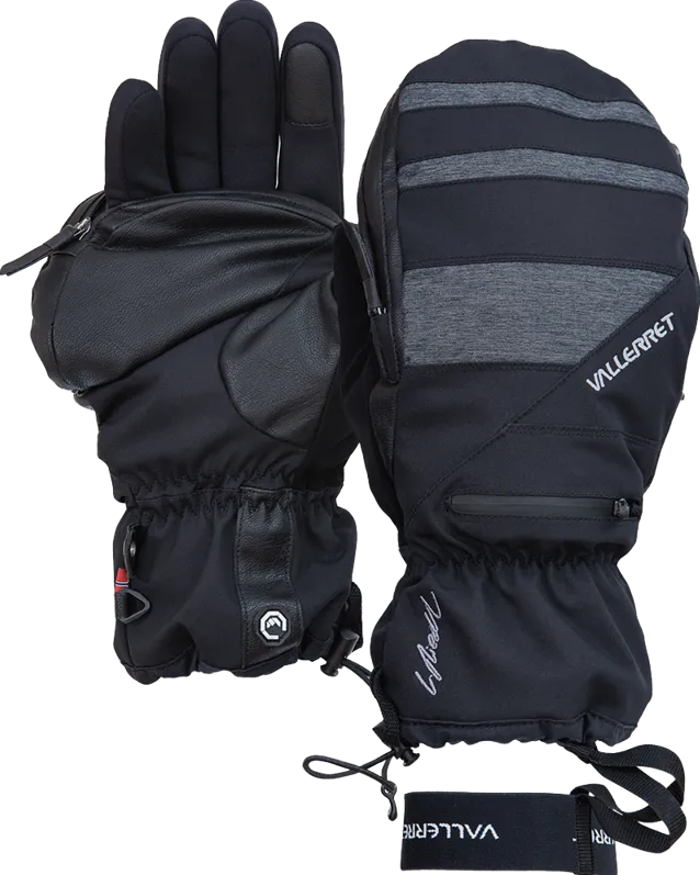 Vallerret Skadi Zipper Mitt LRS: Black L