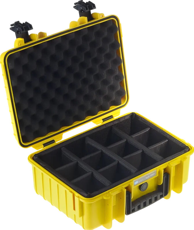 BW Outdoor Cases Type 4000 / Yellow (divider system)