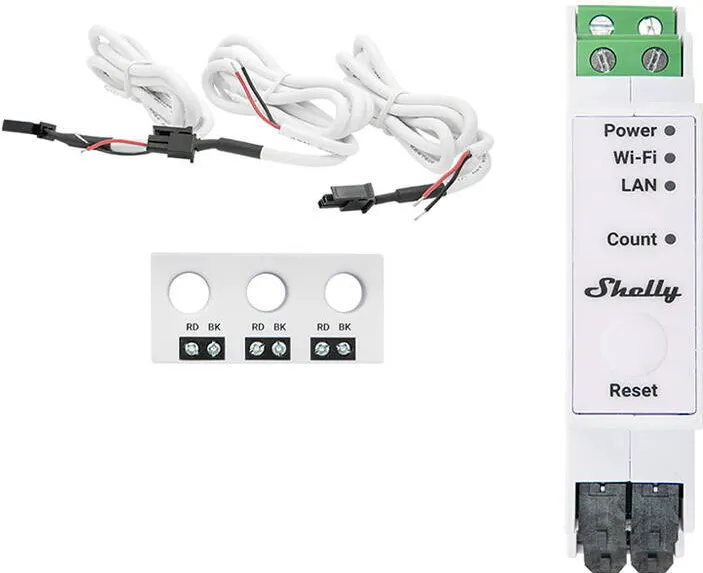 Shelly  PRO 3EM-3CT63 1/3-Phase Energy Meter, WiFi