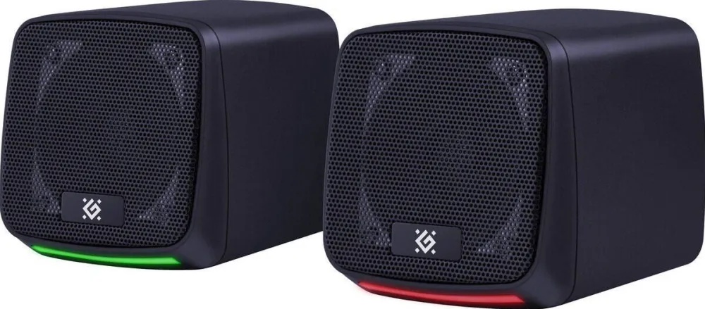 Boxe Defender PC speakers J3 2.0 6W LED USB Black