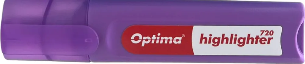 Lipici si corector Optima Textmarker varf lat 1-4mm, Optima 720 - mov