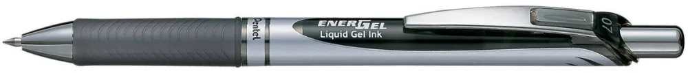 Pentel Roller cu gel Pentel EnerGel, 0.7 mm, cu mecanism, negru