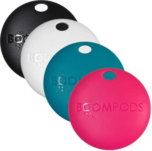 Boompods Set Breloc Boompods Boomtag, Bluetooth, IPX5, 4 bucati Multicolor