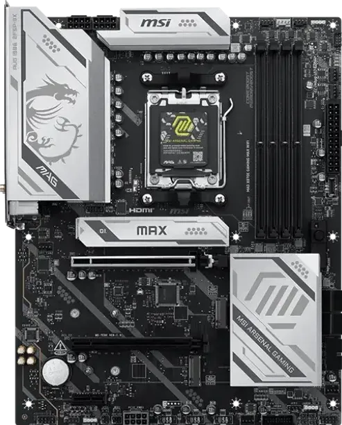 Placa de Baza MSI MSI Mainboard MAG X870E GAMING MAX WIFI - ATX - Socket AM5 - AMD X870E