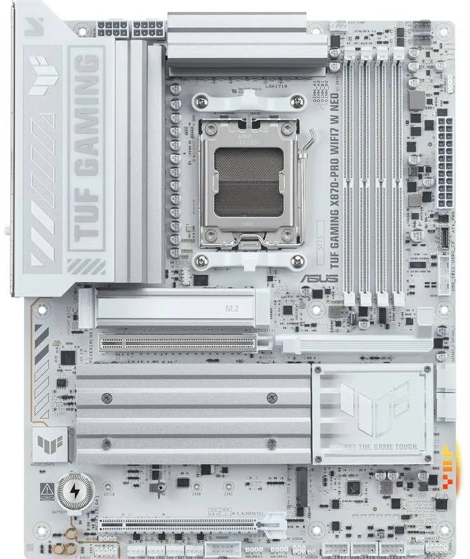 Placa de Baza Asus TUF GAMING X870-PRO WIFI7 W NEO, AM5, DDR5, ATX, Alb, 90MB1NY0-M0EAY0