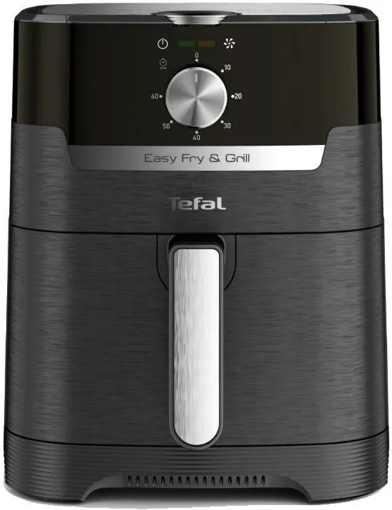 TEFAL Friteuza Easy Fry & Grill EY501815, 1400W, Functie grill, 4.2L, Negru/Argintiu