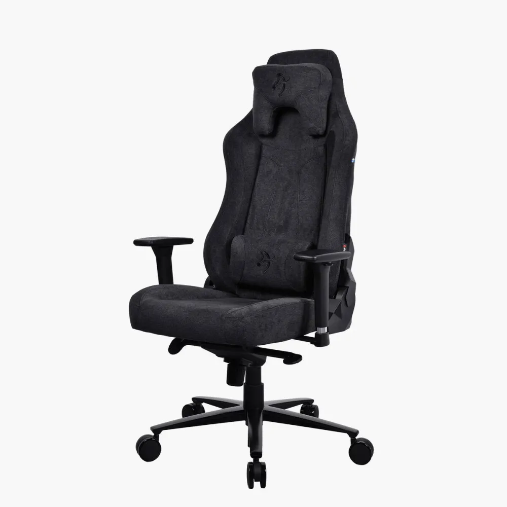 Scaun Gaming Arozzi Vernazza SoftFabric, Tetiera, Ajustabil, max. 145kg, Negru