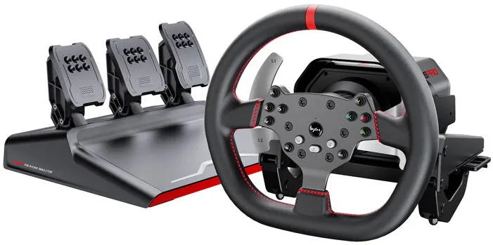 PXN Set de jocuri -V10 Pro - volan + pedale + cleme de montare (PC / PS4 / Xbox One / Xbox Series X|S)