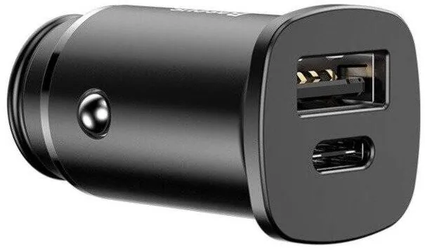Baseus Car charger Square PPS QC4.0 / PD3.0 5A 30W (black)