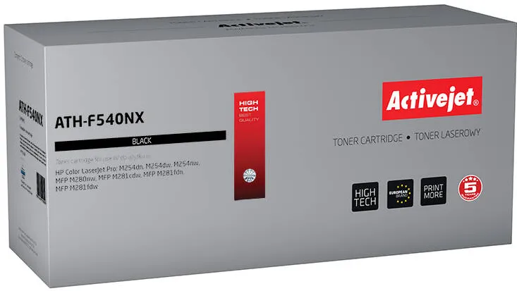 Toner imprimanta ACTIVEJET COMPATIBIL ATH-F540NX for HP printer; HP 203X CF540X replacement; Supreme; 3200 pages; black