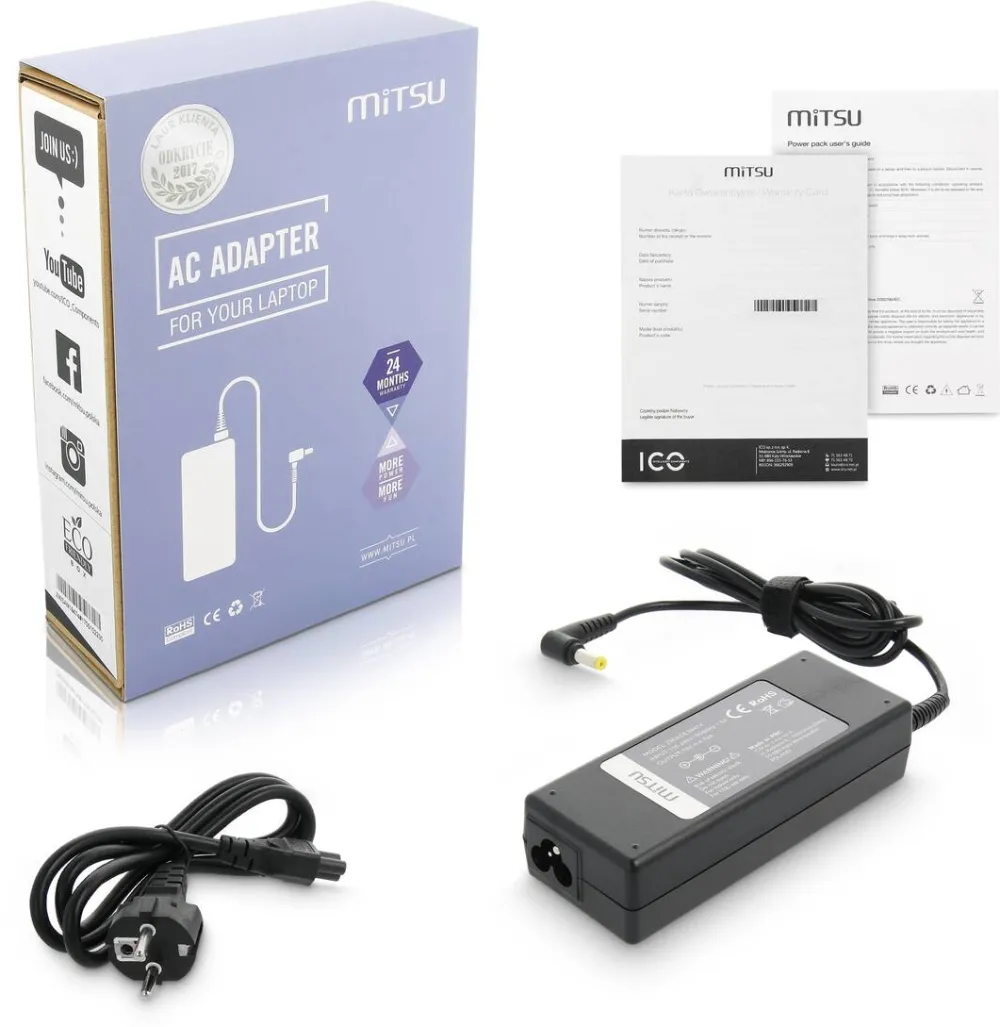 Alimentator Laptop MITSU 19v 4.74a (5.5x1.7) - acer
