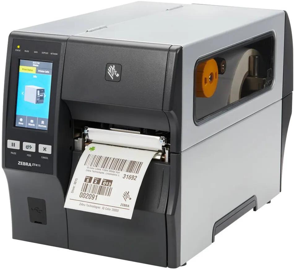 Imprimanta Termica  ZEBRA ZT411 TT PRINT 4IN 300DPI EU/UK/USB LAN BT CUTTER W/ CATCH TRAY
