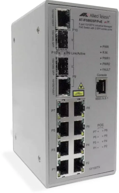 Switch Allied Telesis AT-IFS802SP/POE(W)-80