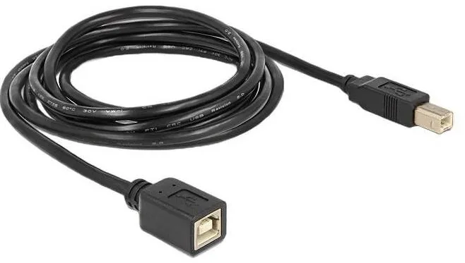 DELOCK DELOCK USB Verl.B -> B St/Bu 2.00m sw