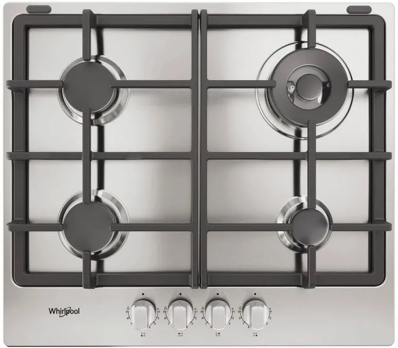Plita WHIRLPOOL Gaz TGML 661 IX R, 58 cm, 4 zone gatit