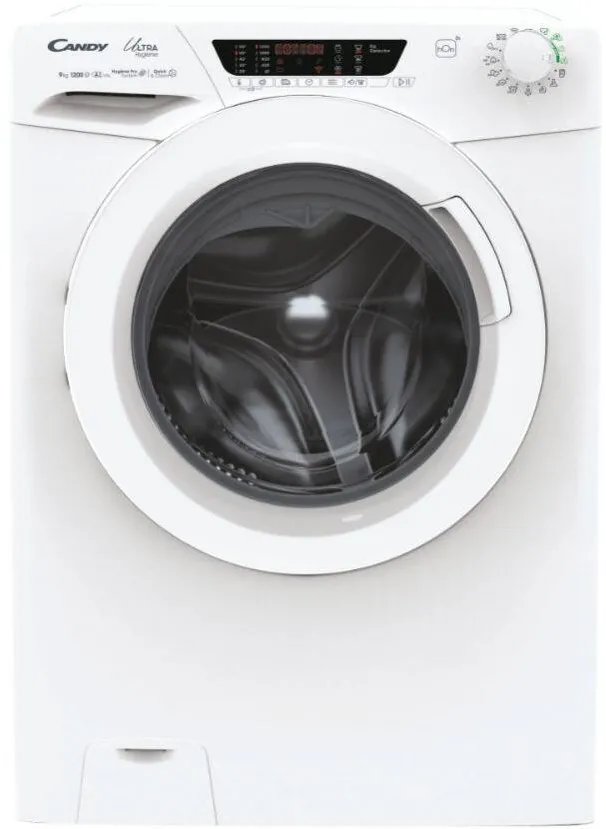 Masina de spalat rufe Candy Ultra Hygiene HE 1294TWM6/1-S, 9 kg, 1200 RPM, Motor inverter, WiFi, Mix Power System, Clasa A, Alb