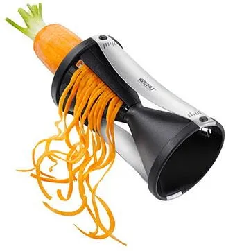 Gefu GEFU Spirelli slicer Manual Black, Silver Plastic, Stainless steel
