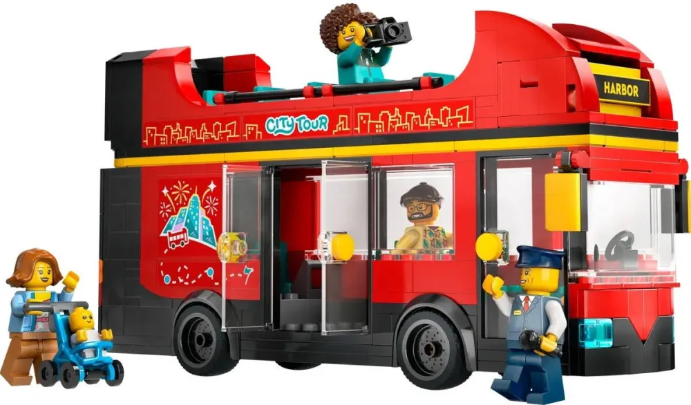 LEGO CITY 60407 Red Double-Decker Sightseeing Bus