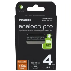 Panasonic Rechargeable batteries ENELOOP PRO AA 2500 mAh 4 szt (BK-3HCDE/4CP)