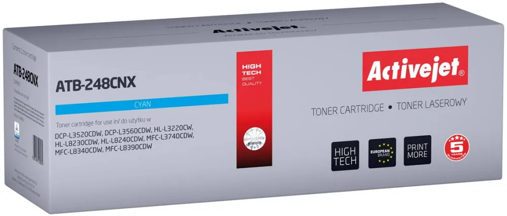 Toner imprimanta ACTIVEJET ATB-248CNX Toner for Brother printers; Replacement Brother TN248XLC; Supreme; 2300 pages; blue)