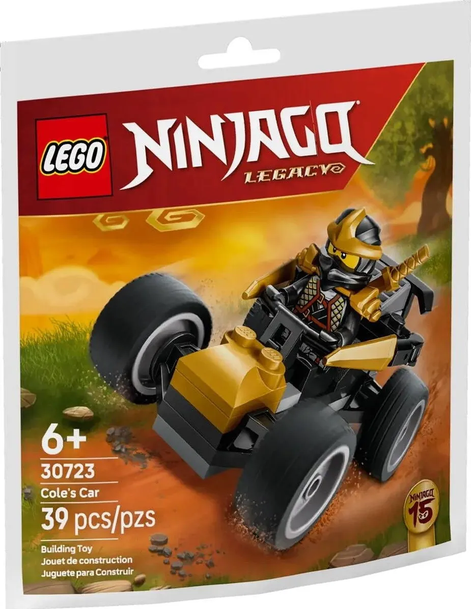 LEGO NINJAGO Masina Razboinicului Ninja Cole, 39 piese, multicolor, cutie