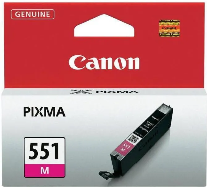 Cartus Imprimanta Canon Cartus cerneala Canon CLI551M Magenta ink tank pt IP7250/ MG5450/ MG6350 (~330 pag)