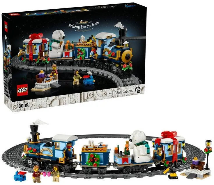 LEGO LEGO LEGO® Icons - Expresul de sarbatori 10361, 956 piese