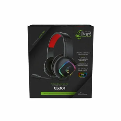 Casti Over-Head MediaRange Casti de gaming cu fir, MEDIARANGE, 2m, Negru
