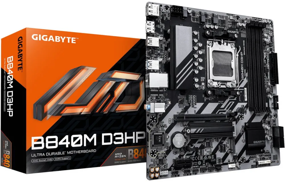 Placa de Baza GIGABYTE B840M D3HP, Socket AM5, DDR5, Micro ATX
