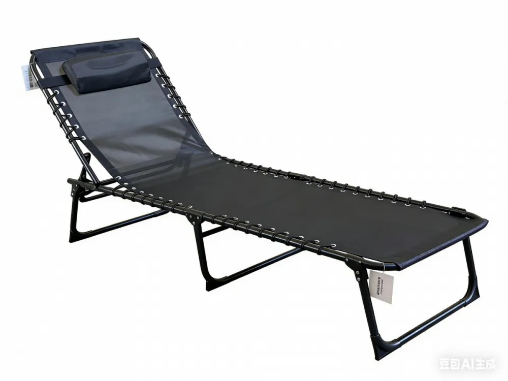 HEINNER SEZLONG REGLABIL 189*58*30CM, Black