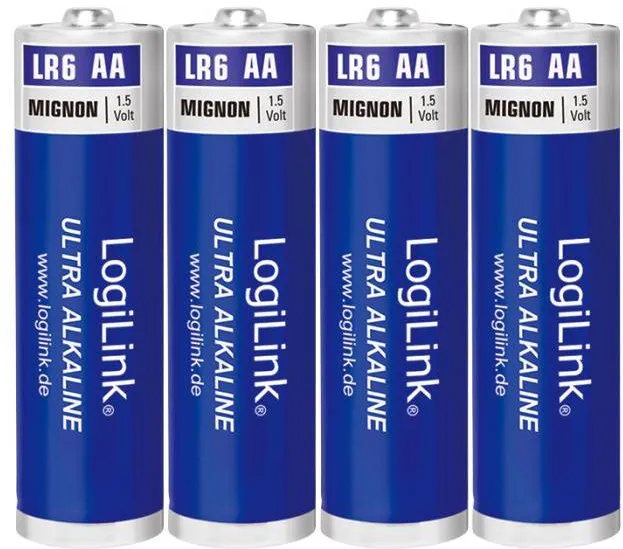 Logilink - Ultra Power AA Alkaline Batteries, LR6, Mignon, 1.5V, 4pcs