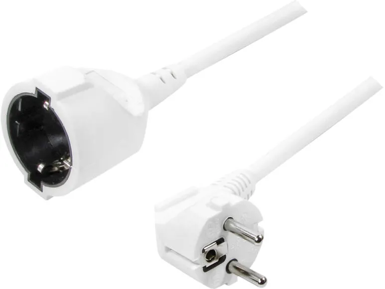 Logilink Power Cord Extension 3m white LPS101