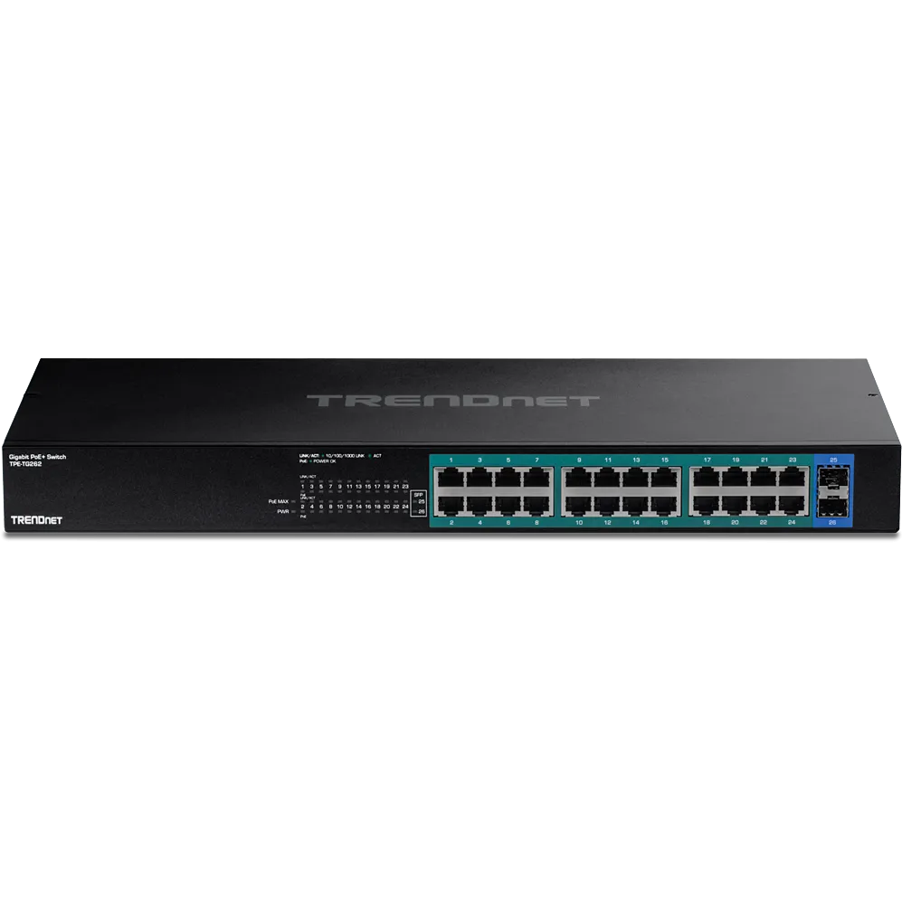 TRENDnet 26-Port Gigabit PoE+ (380W)
