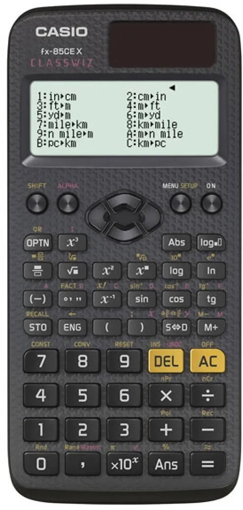 CASIO Calculator stiintific FX-85CEX, OFFICE, SCHOOL, 379 FUNCTIONS, 77X166MM, BLACK