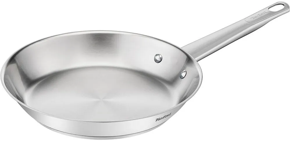 TEFAL Tigaie Professional de 24 cm, inox, inductie, invelis antiaderent, garantie 5 ani, argintiu