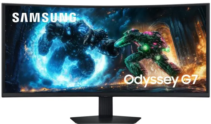 Monitor Samsung Gaming VA LED 40" LS40FG750EUXEN, WUHD (5120 x 2160), HDMI, DisplayPort, Ecran curbat, 180 Hz, 1 ms (Negru)