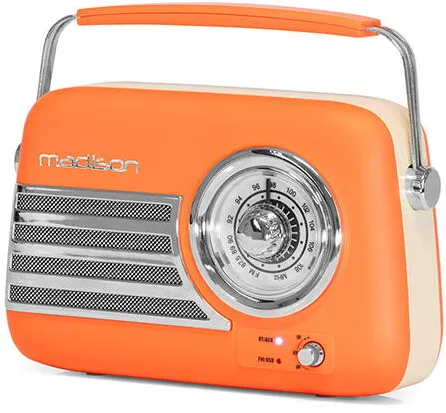 Madison Radio FM PORTABIL NOSTALGIA 30W CU FUNCTIE OR-MAT