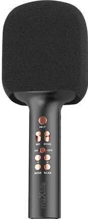Microfon Maxlife MICROFON KARAOKE CU DIFUZOR INCORPORAT - NEGRU