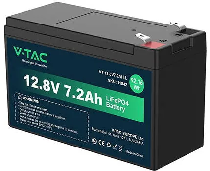 V-TAC ACUMULATOR LITHIUM 12.8V 7.2AH 150X63X93MM