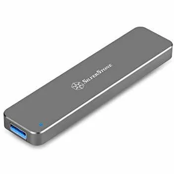 Rack Silverstone Silverstone SST-MS09C M.2 SATA carcasa externa SSD, USB 3.1 Gen 2, carbune