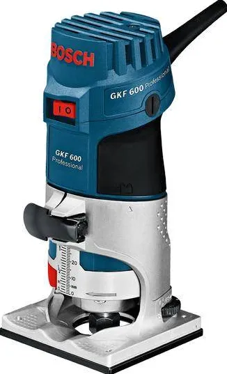 BOSCH GKF 600 - Masina de frezat, 600 W, 6, 8 mm, ghidaj fin, valiza plastic