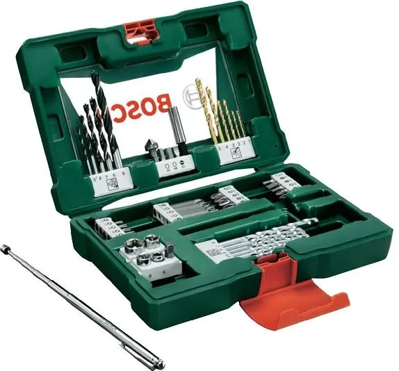 BOSCH 2607017314 - Set accesorii insurubare si burghie mixte, 48 bucati